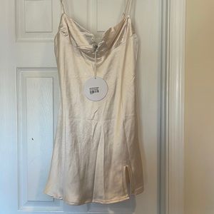 Princess Polly Hewlett Mimi Dress Champagne